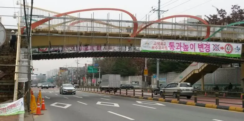 2015년 보수공사 당시 공간비계